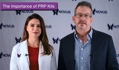 Stephanie Wolff and David Dumbroski discussing about The importance of PRP Kits