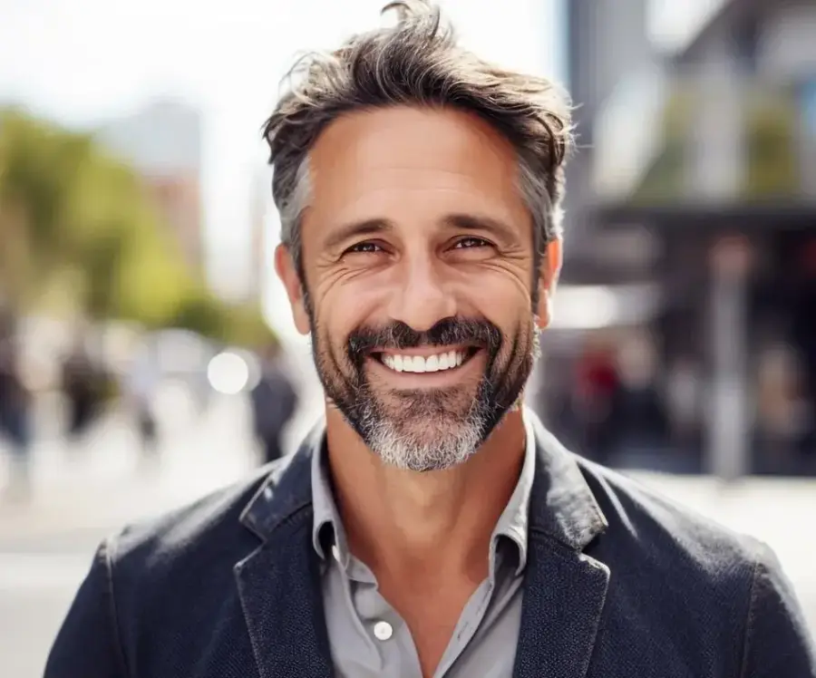 smiling older handsome man smiling older handsome man