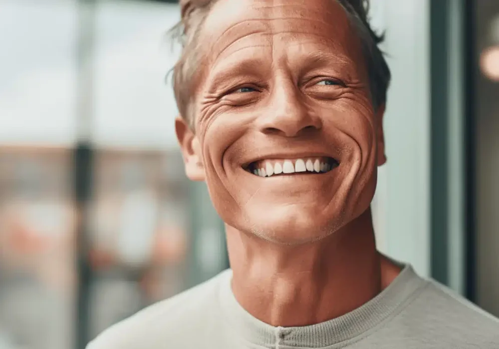 smiling older handsome man smiling older handsome man